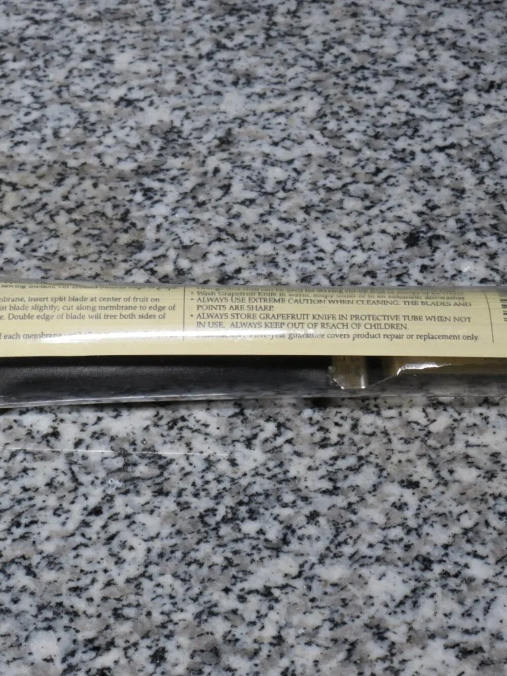 THE PAMPERED CHEF Grapefruit Knife #1265 In Tube Vintage Very Sharp NEW